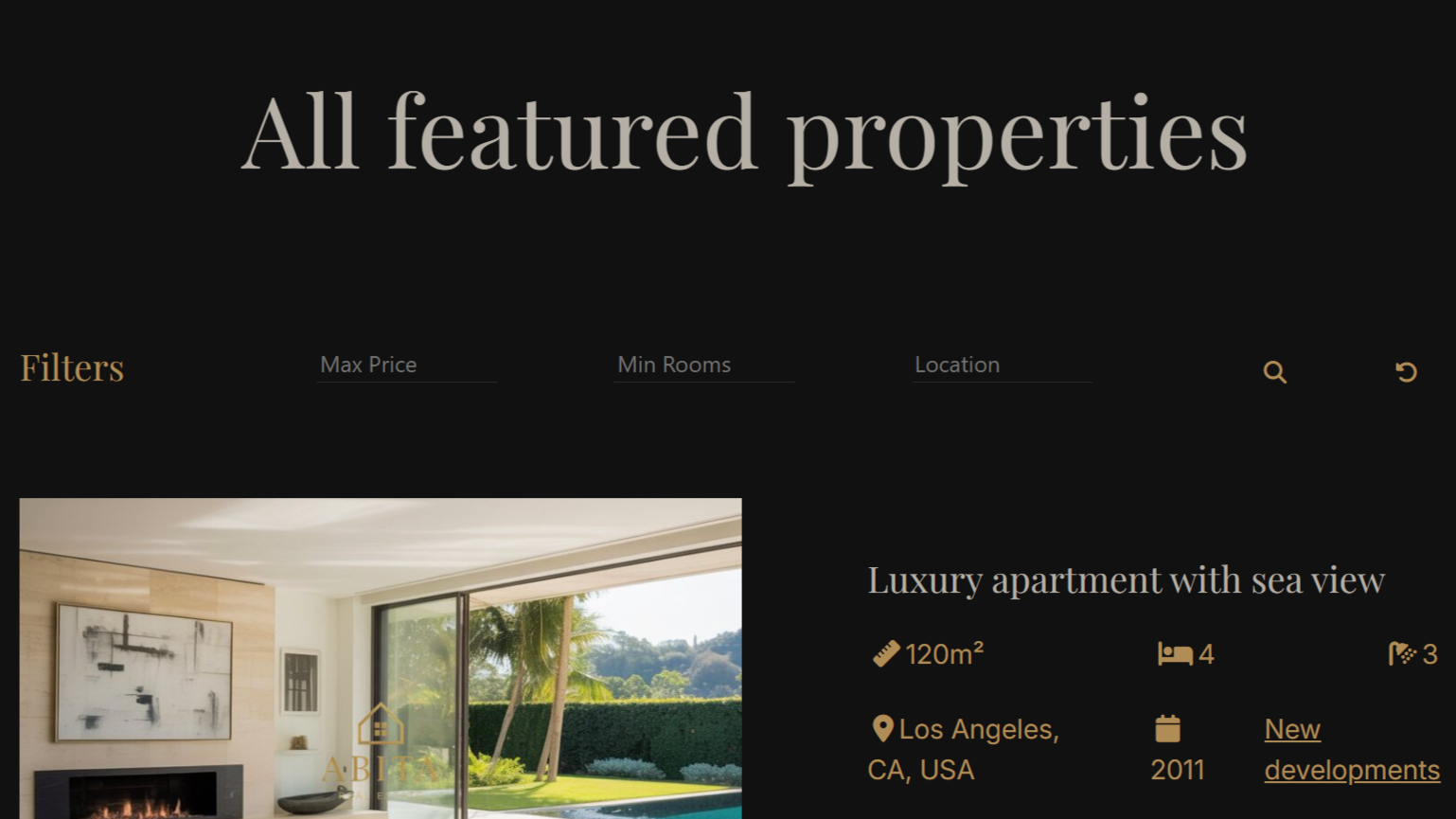 Abita website preview