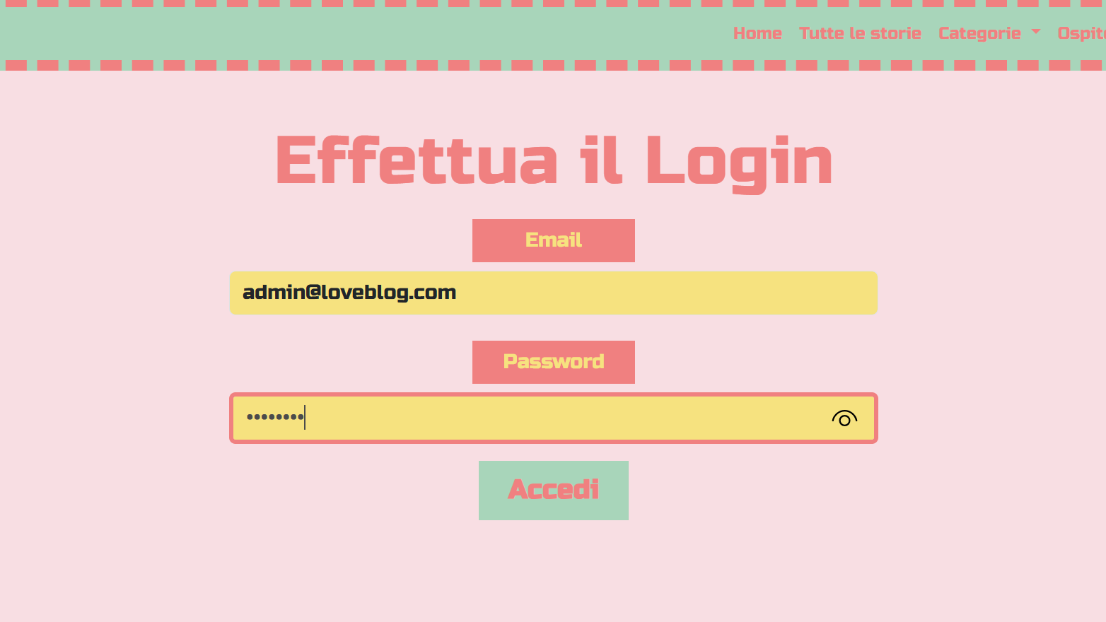 Loveblog website preview