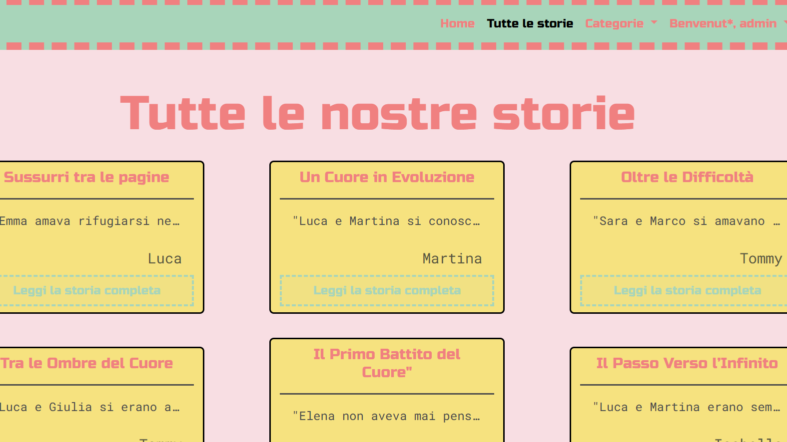 Loveblog website preview